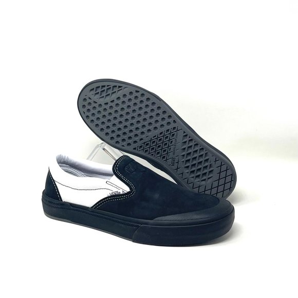 💖MEGA SALE💖VANS Bmx Slip On  Skate Dak Black White    SB Womens VN0A5HEY39M - Picture 9 of 11